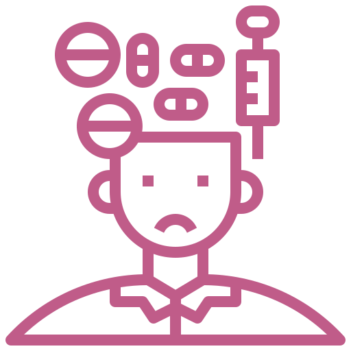 Person struggling with addiction