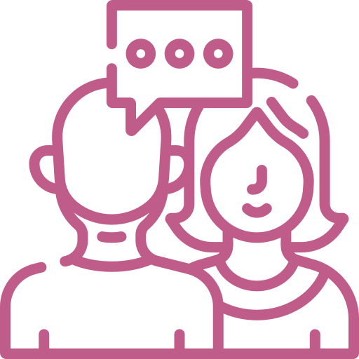 People having a conversation icon
